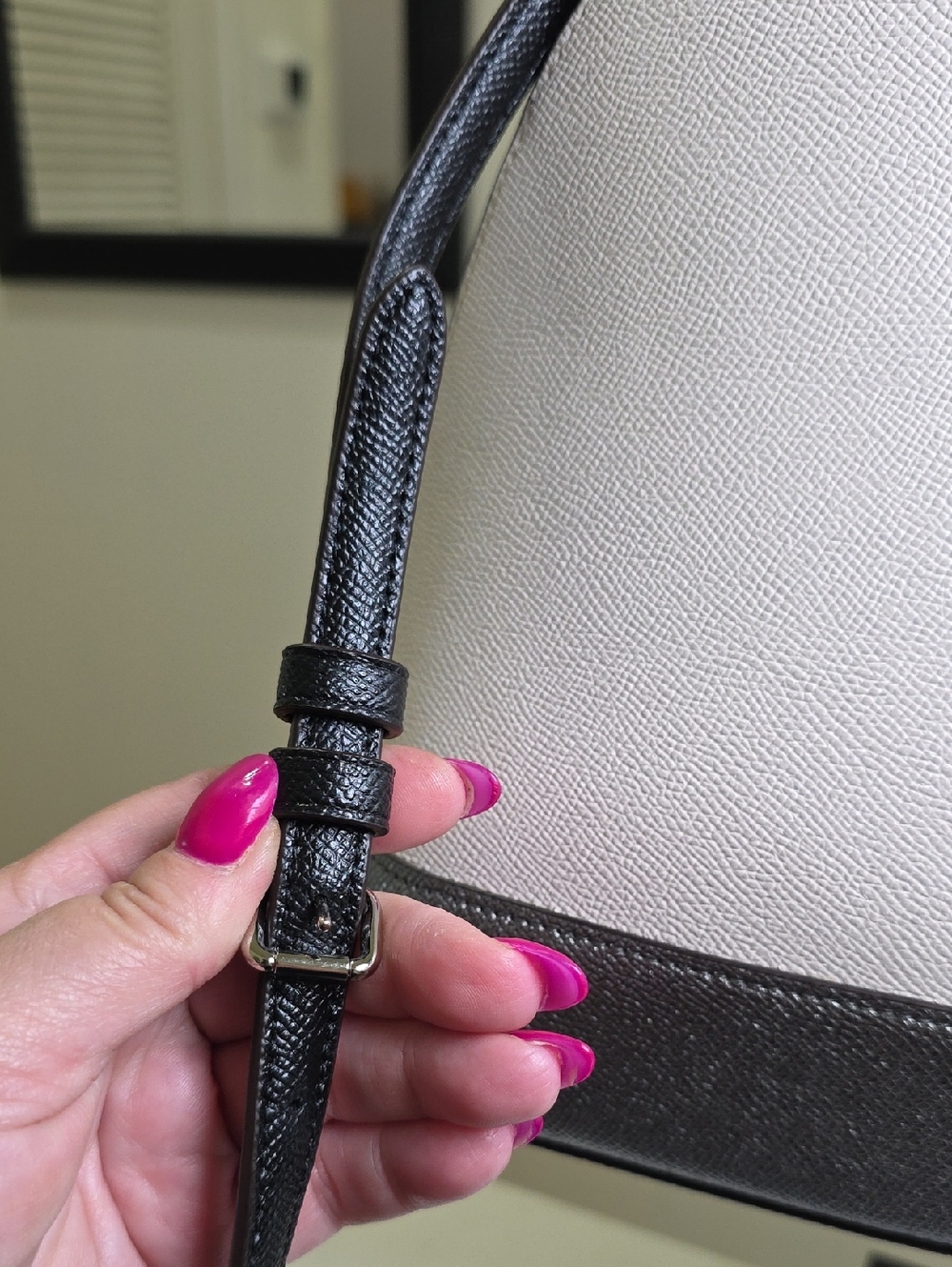 Coach F31074 Large Sierra Colorblock Satchel Chalk/Metallic Silver/SV EUC - Picture 6 of 16